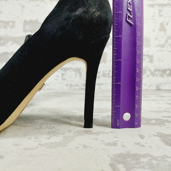 Sam Edelman Harriet Black Suede Pointed Toe Slip On Pumps D43 - Picture 9 of 13